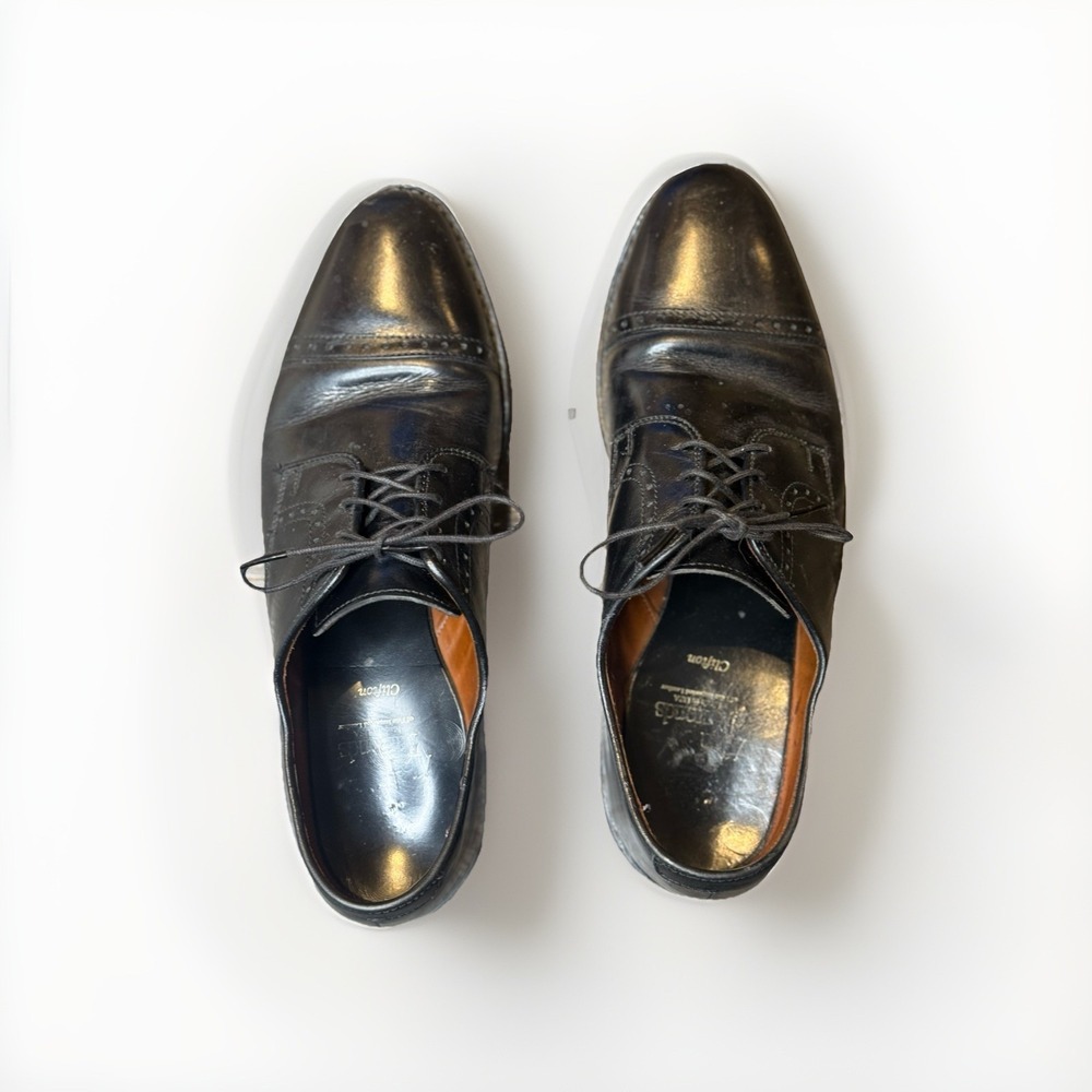 Allen Edmonds Clifton Cap Toe Dress Shoes Black Men's 8D Made In USA